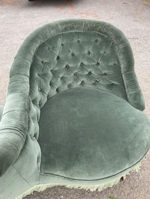 C19TH COUNTRY HOUSE CONVERSATION TETE A TETE SEAT - ADDITIONAL PHOTO 11