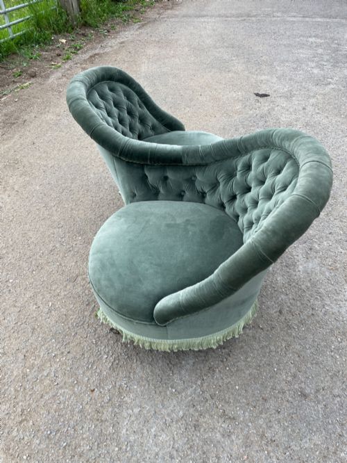 C19TH COUNTRY HOUSE CONVERSATION TETE A TETE SEAT - ADDITIONAL PHOTO 12