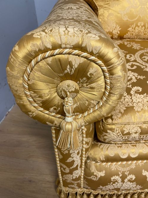 PAIR OF EDWARDIAN COUNTRY HOUSE ARMCHAIRS - ADDITIONAL PHOTO 5