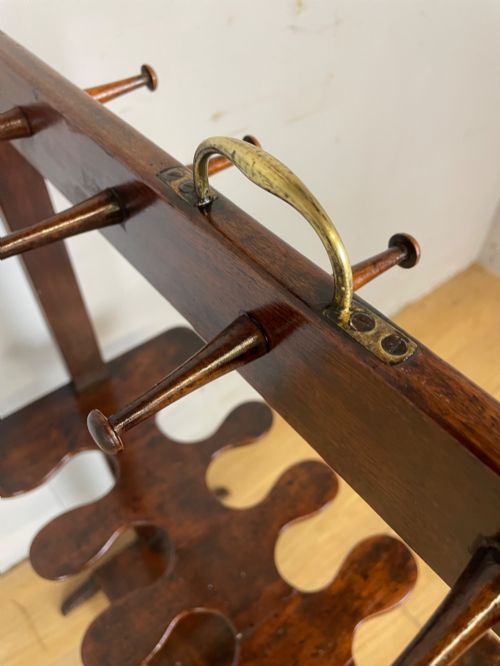 GEORGIAN MAHOGANY COUNTRY HOUSE BOOT AND WHIP RACK - ADDITIONAL PHOTO 7