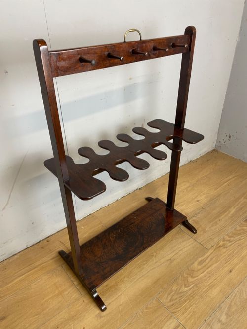 GEORGIAN MAHOGANY COUNTRY HOUSE BOOT AND WHIP RACK - ADDITIONAL PHOTO 11