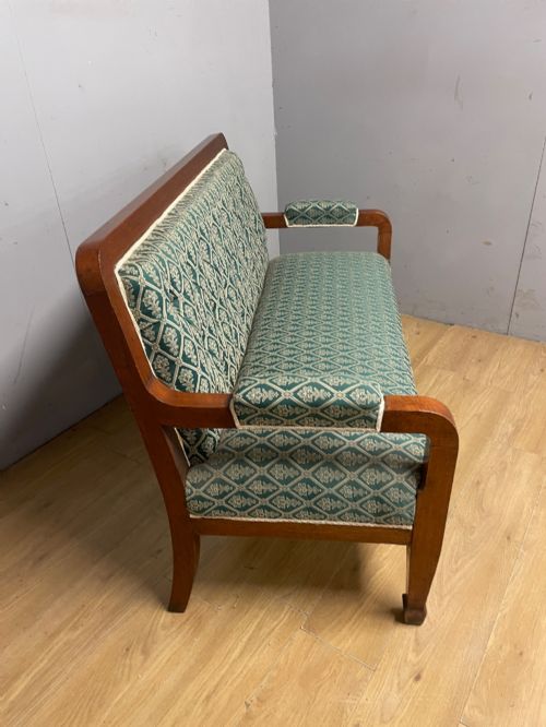 LATE C19TH MAHOGANY FRAMED DEEP BUTTONED SOFA - ADDITIONAL PHOTO 4
