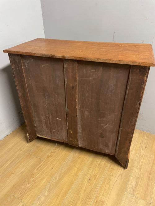 ARTS AND CRAFTS GOLDEN OAK CHEST OF DRAWERS - ADDITIONAL PHOTO 10