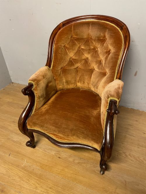 C19th Mahogany Tub Chair C 1870