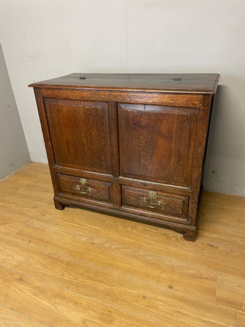 C19th Oak Mule Chest with Double Hinged Top
