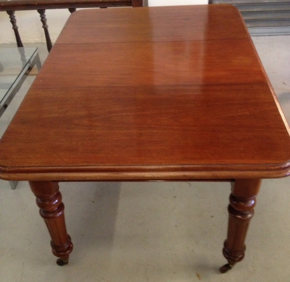 Victorian mahogany wind out table , single leaf, lovely colour 