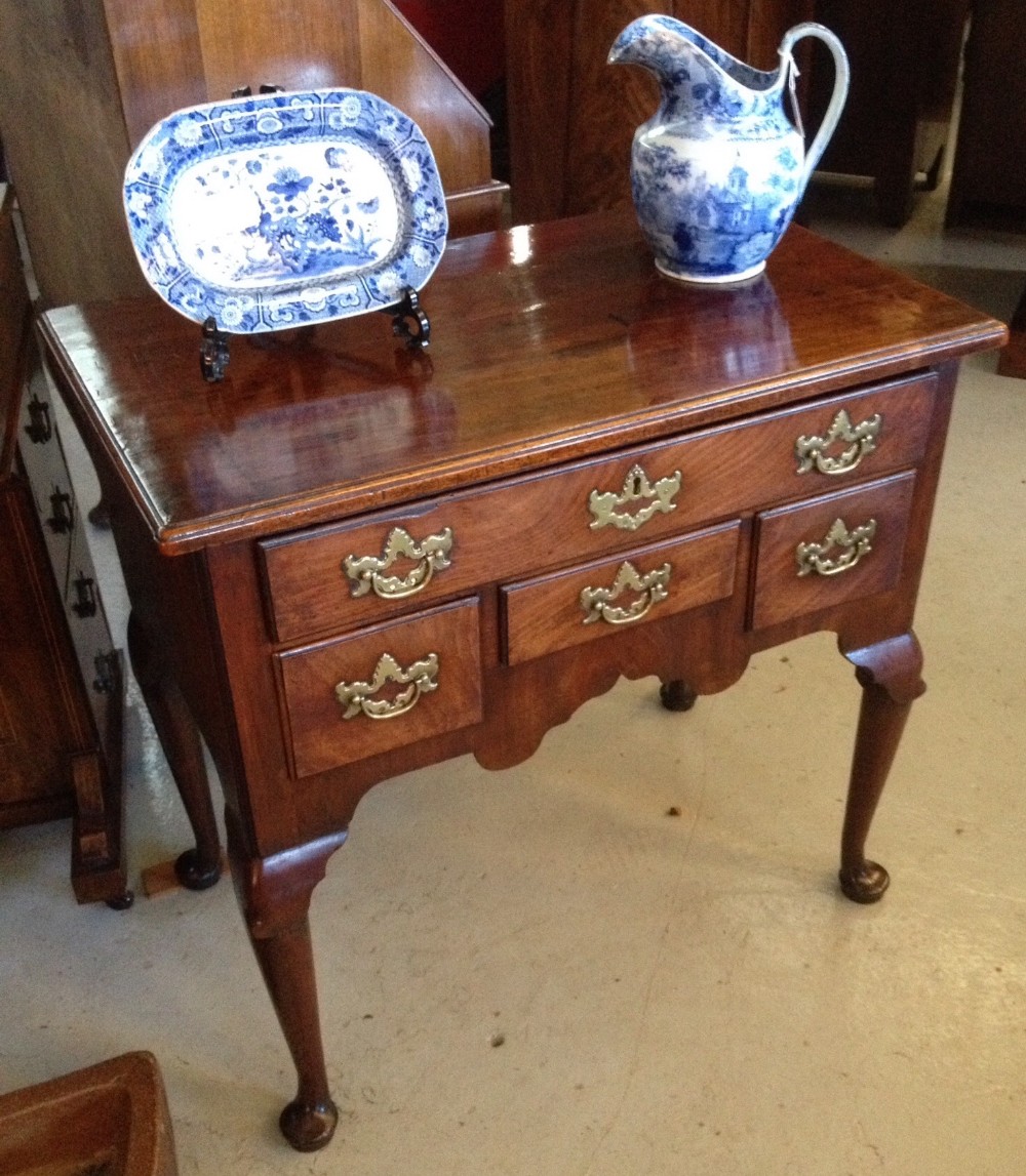 Georgian red walnut lowboy circa 1720