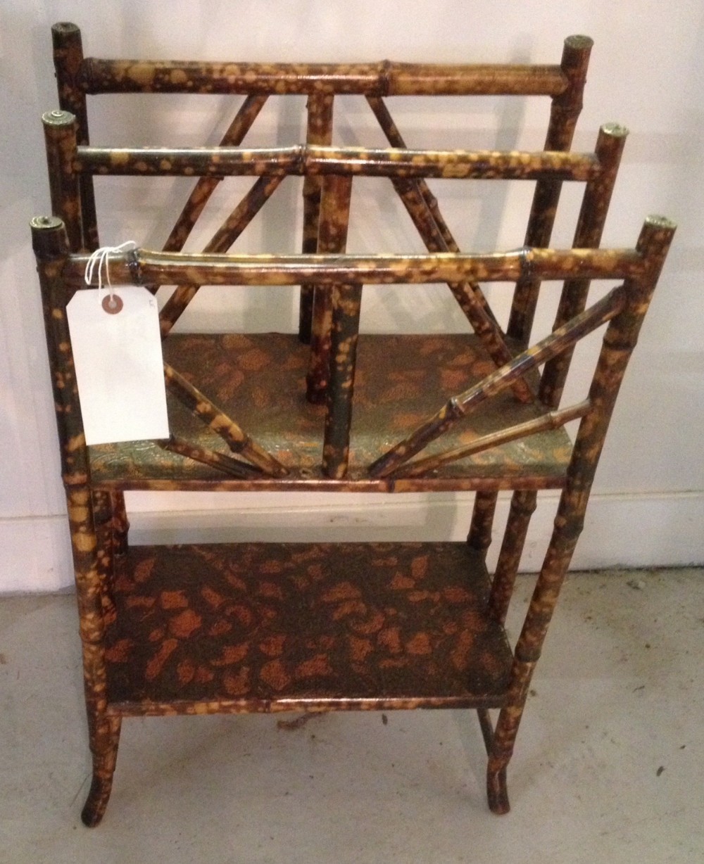 Victorian bamboo magazine stand .Original condition 