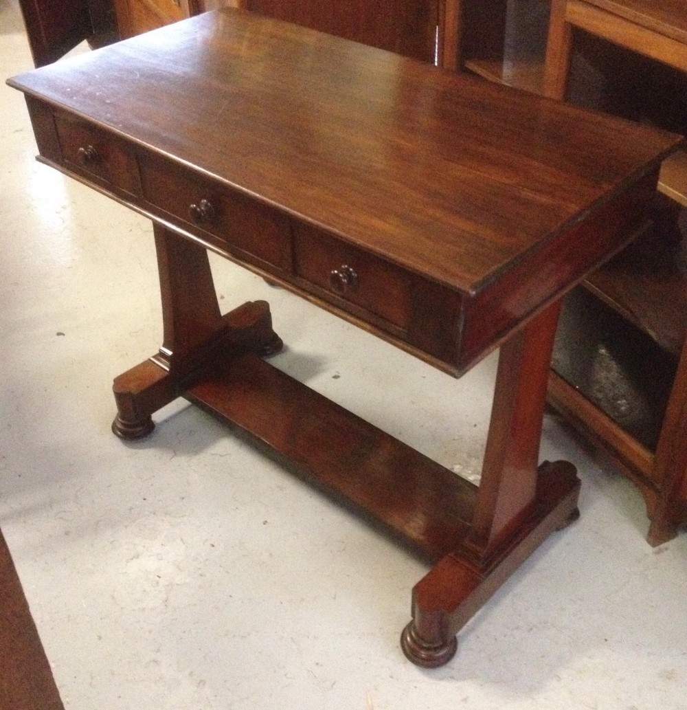 Victorian mahogany two drawer side table circa 1870