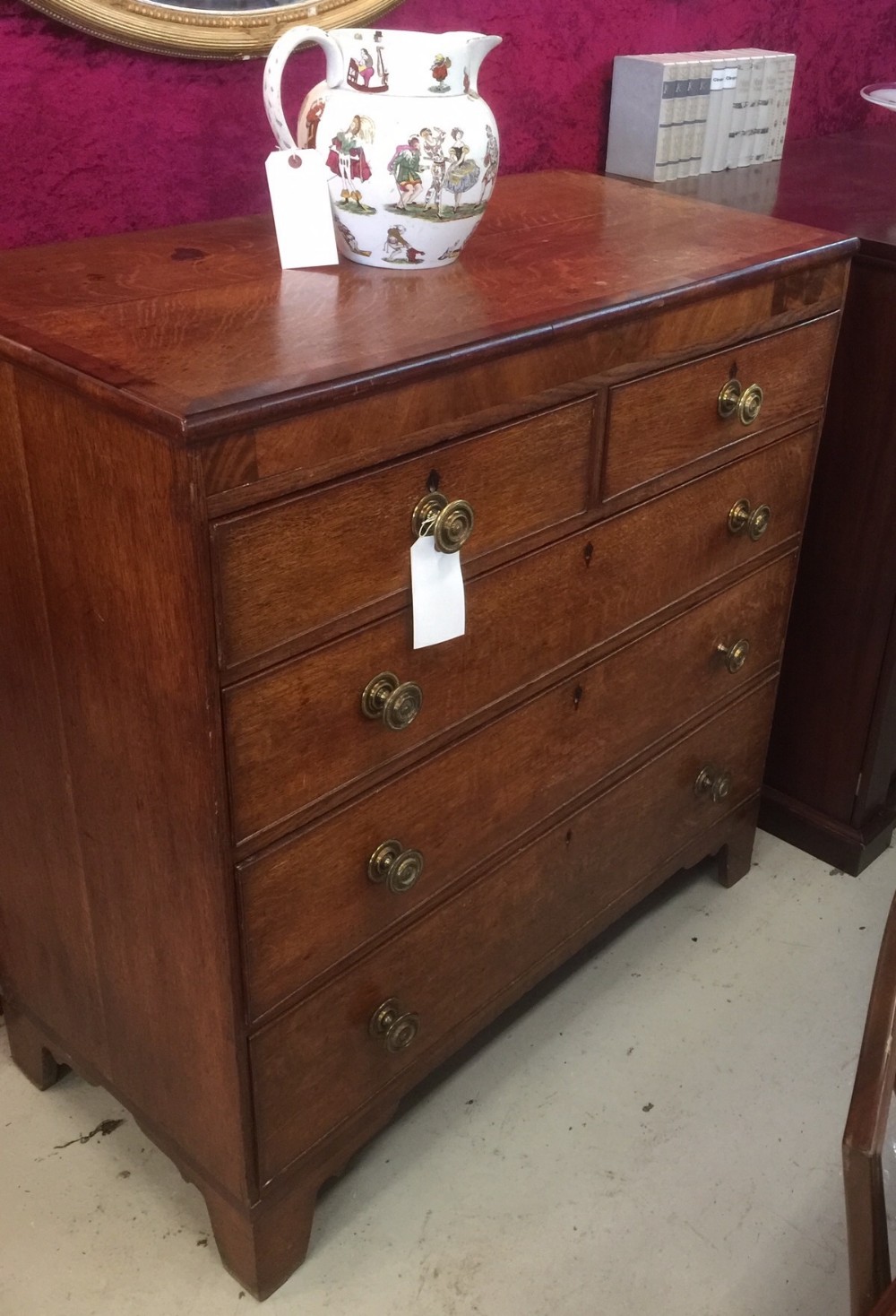 Georgian oak chest of drawers circa 1800