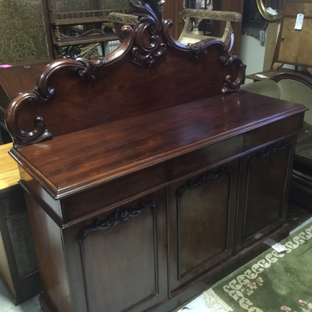 Victorian  carved mahogany sideboard  circa 1850