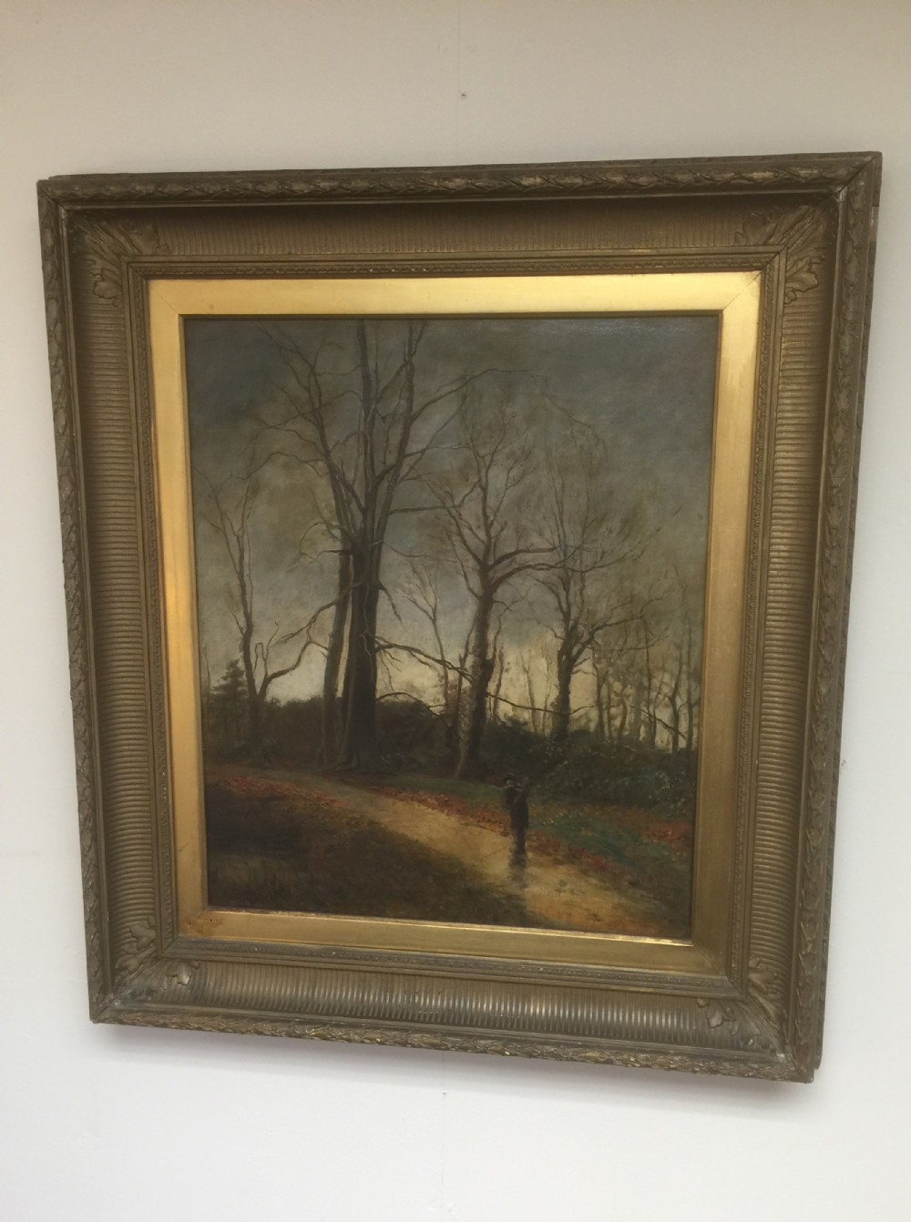 Victorian oil on canvass Autumn Walter Batley 
