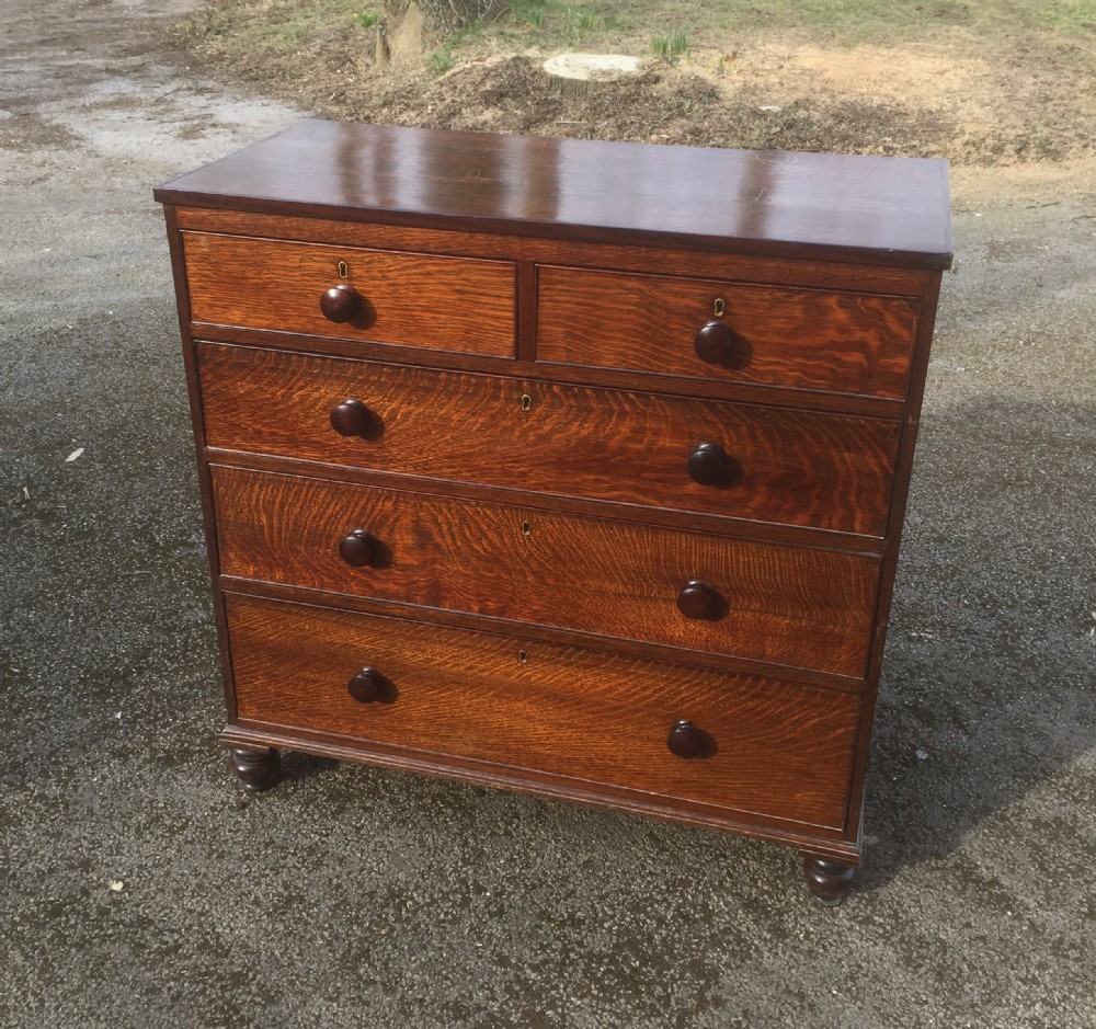Antique Georgian oak chest of drawers circa 1810