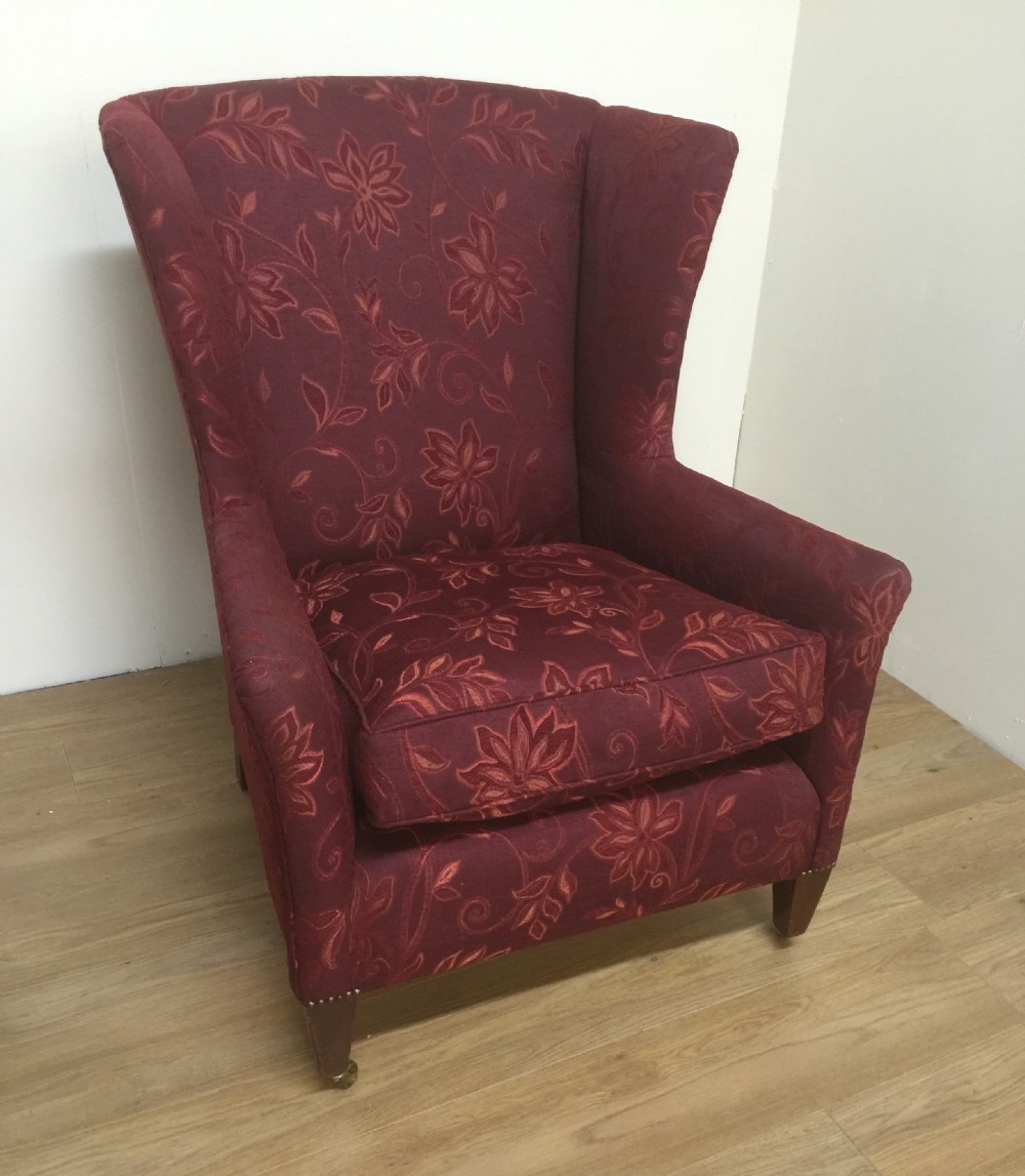 Edwardian winged armchair circa 1905