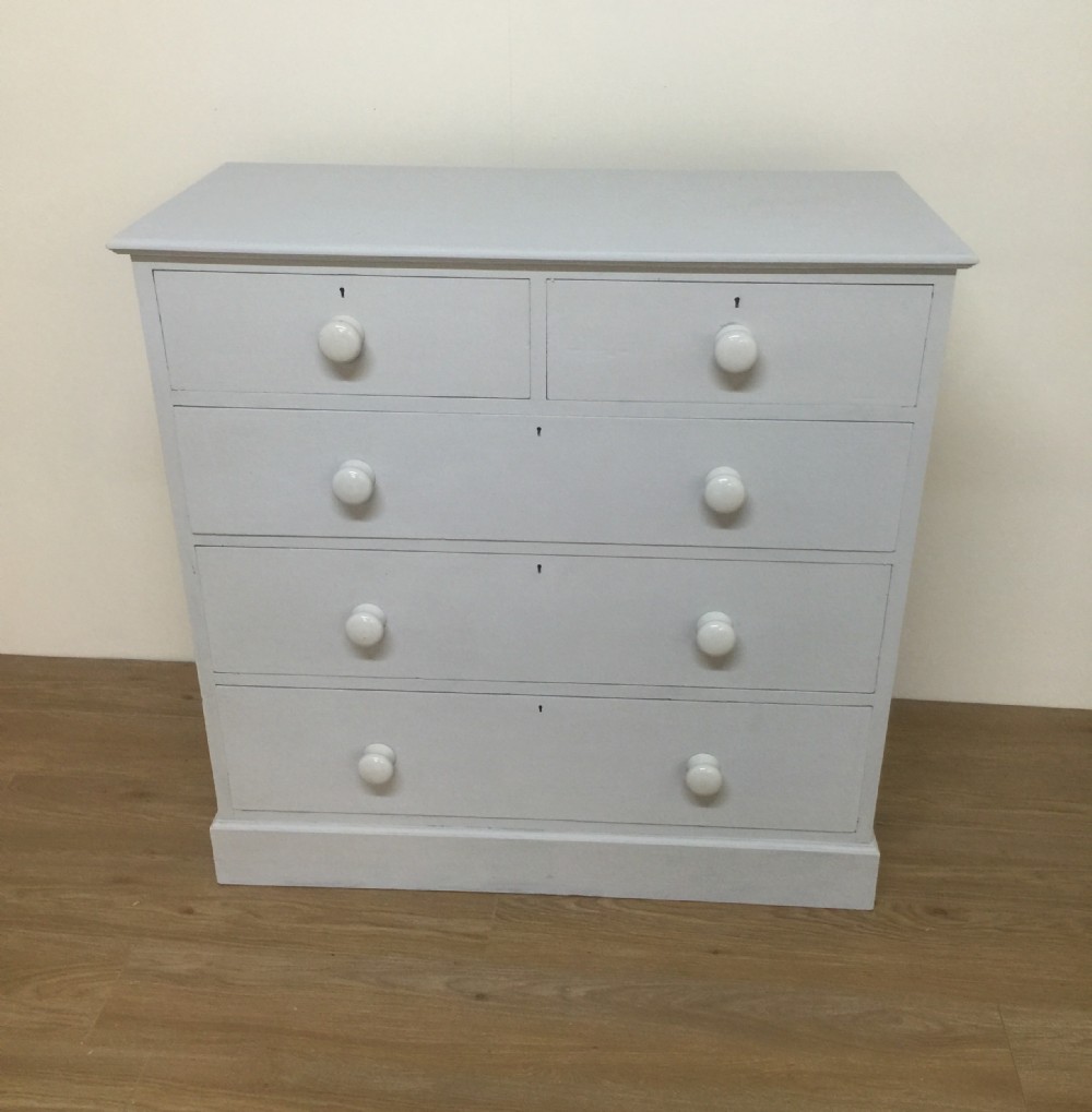 Antique painted Victorian chest of drawers circa 1890