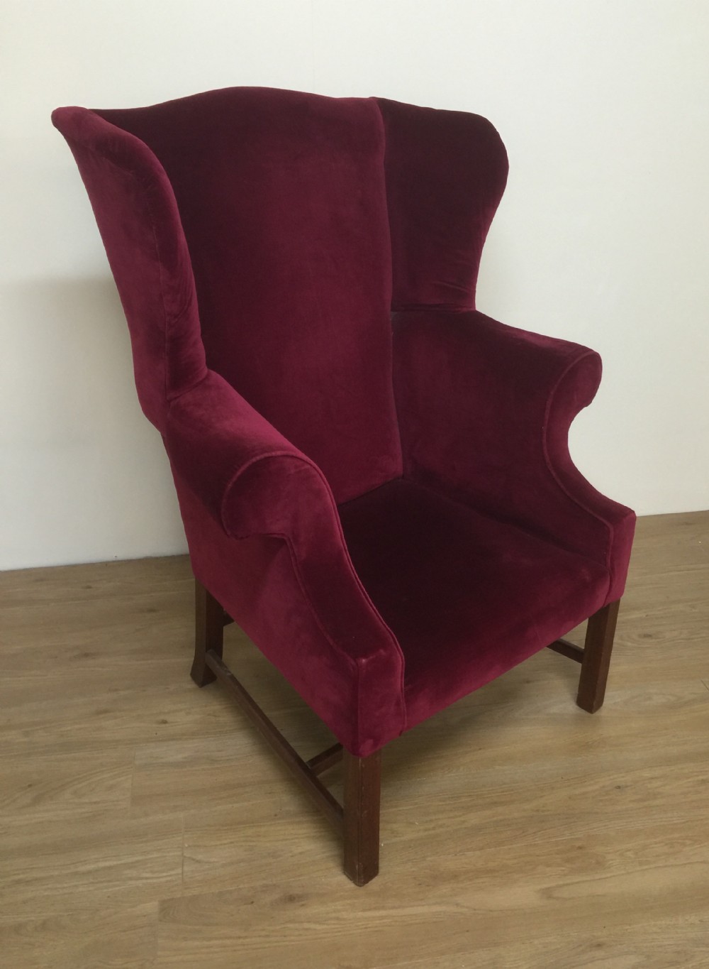 Edwardian winged armchair in the Georgian style