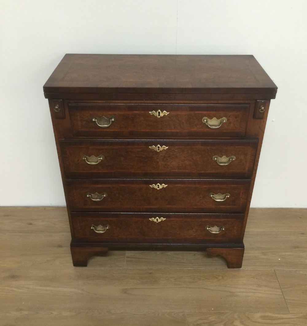 Mahogany and walnut bachelors chest circa 1920