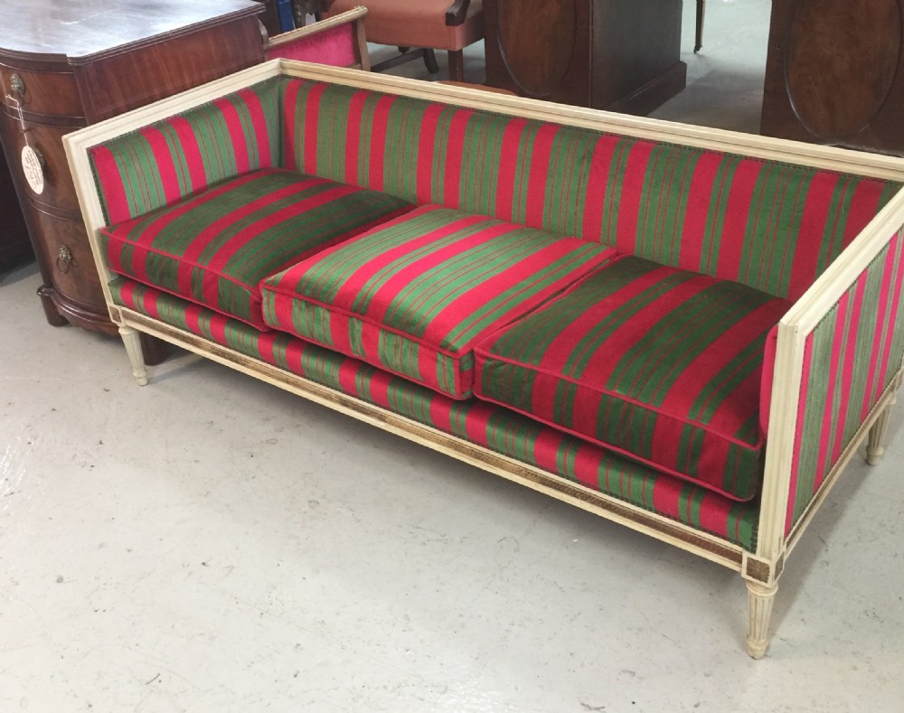 Regency revival three seater sofa circa 1920