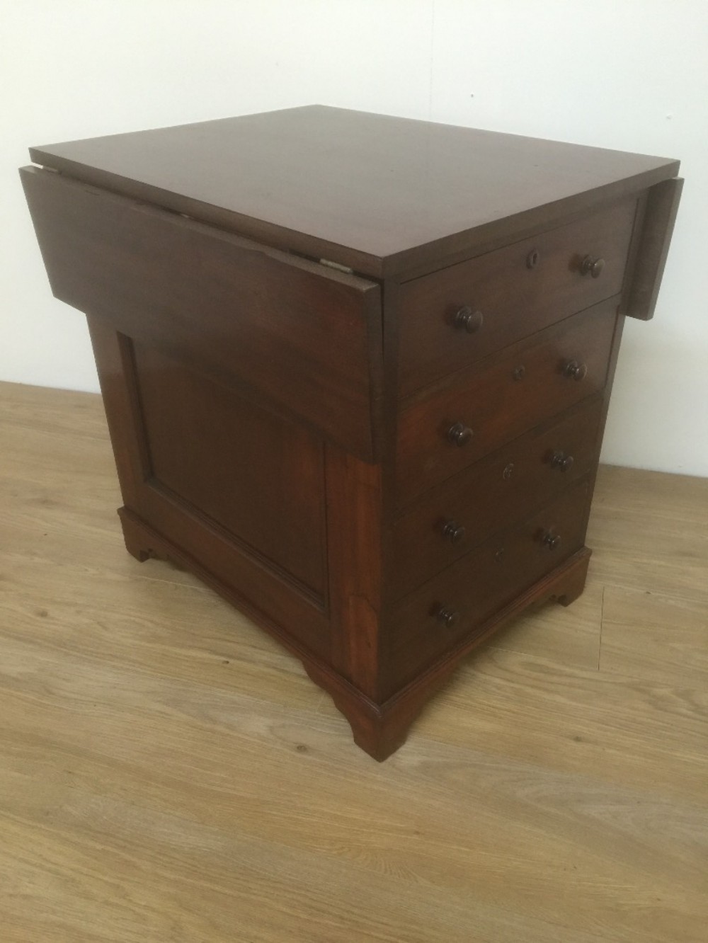 Victorian mahogany four drawer collectors cabinet circa 1870