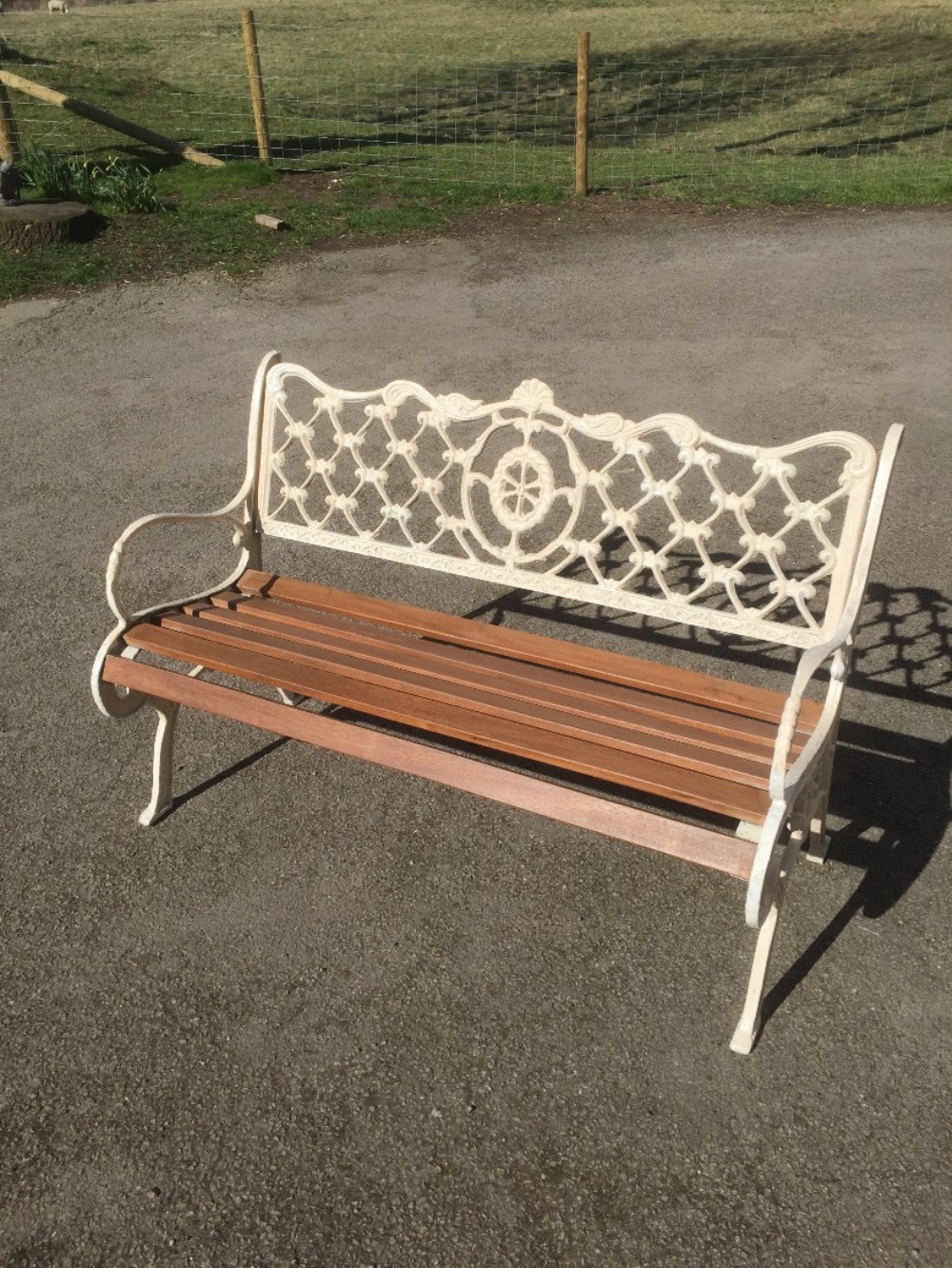 Victorian cast iron bench 