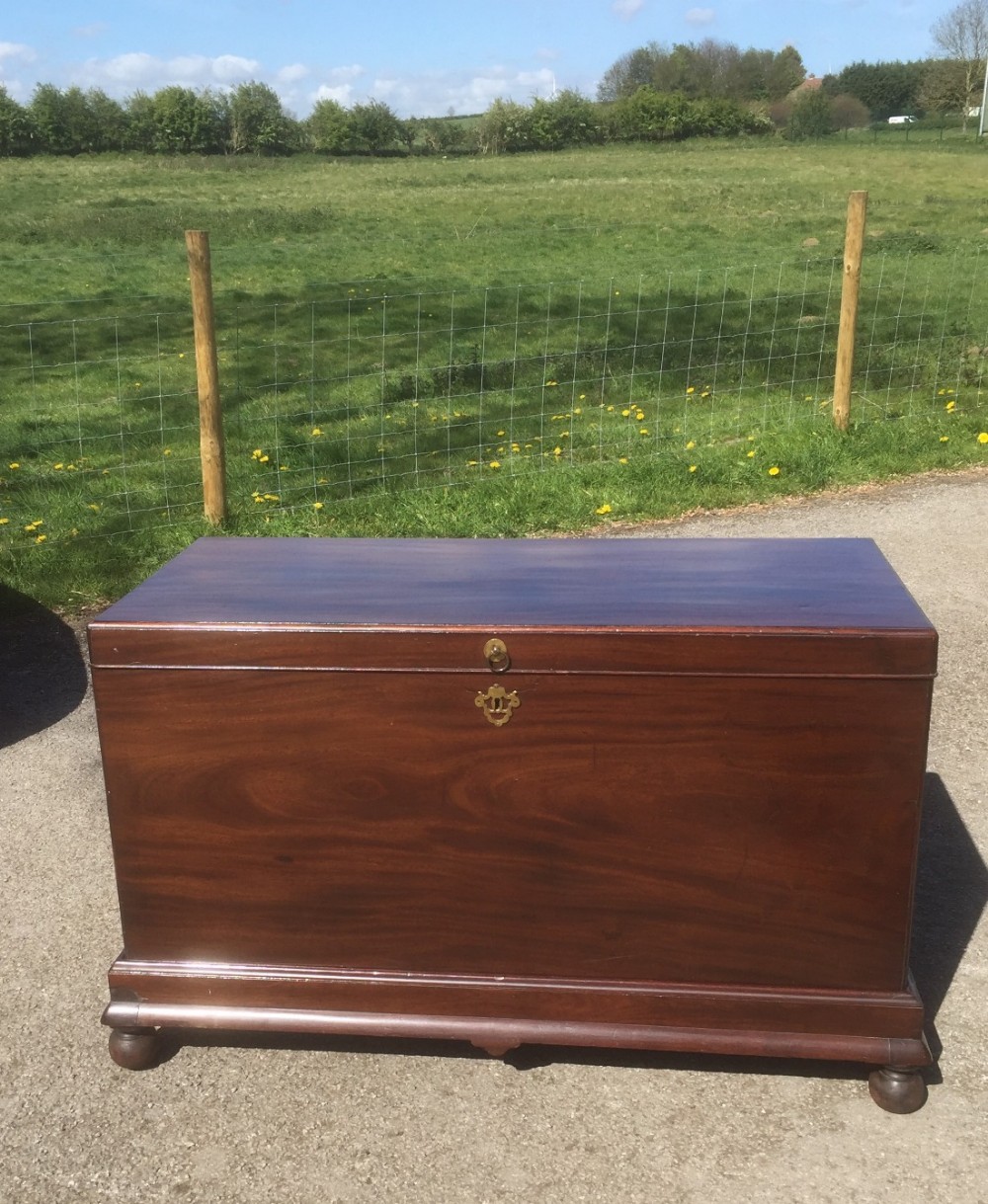 Georgian Cuban Mahogany Chest on stand 