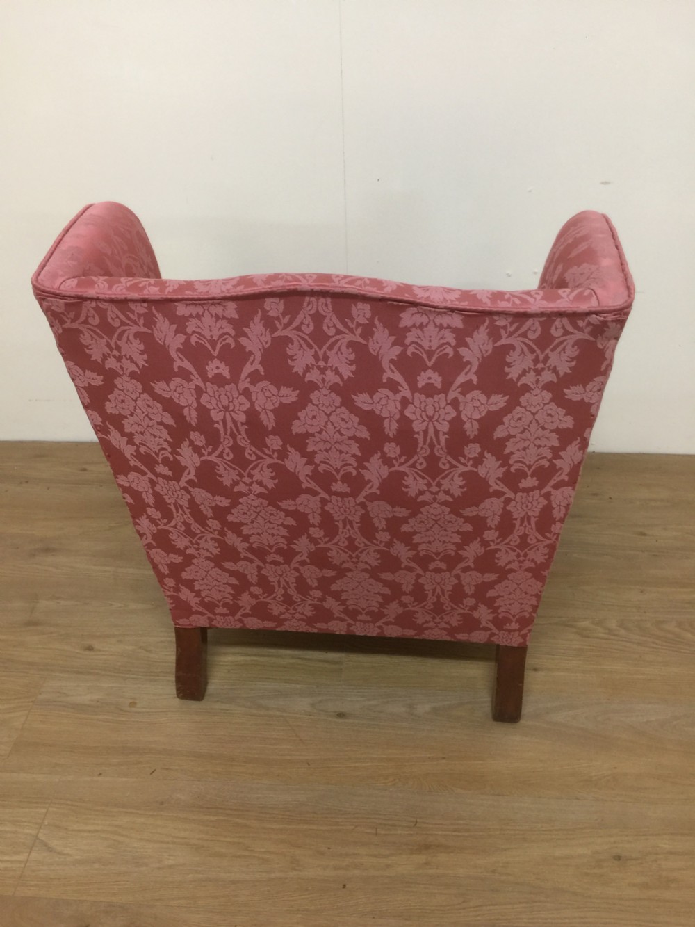 Small Edwardian winged armchair on cabriole legs  View VI