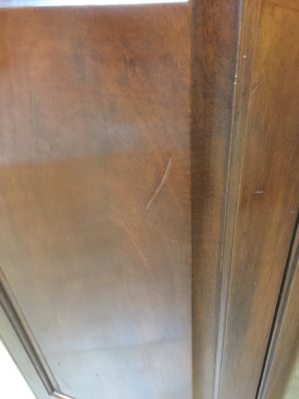 Edwardian solid mahogany record cabinet View VII