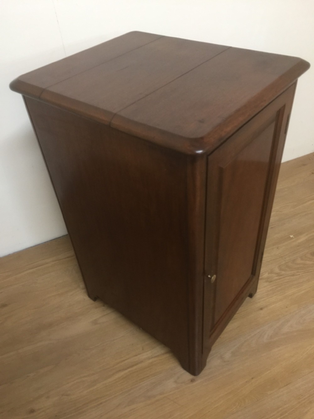 Edwardian solid mahogany record cabinet View VIII