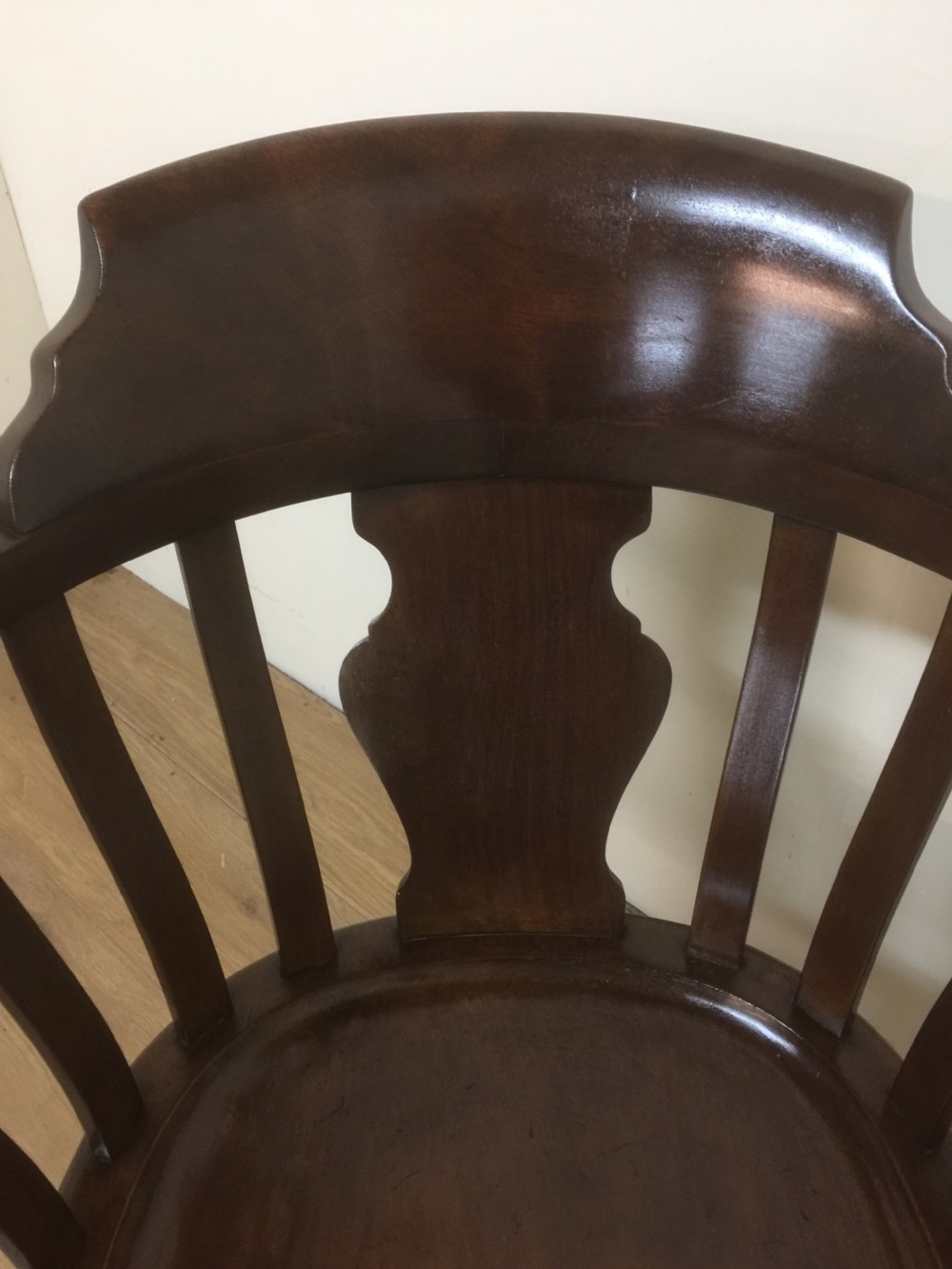 Victorian Mahogany rotating office chair  View VI