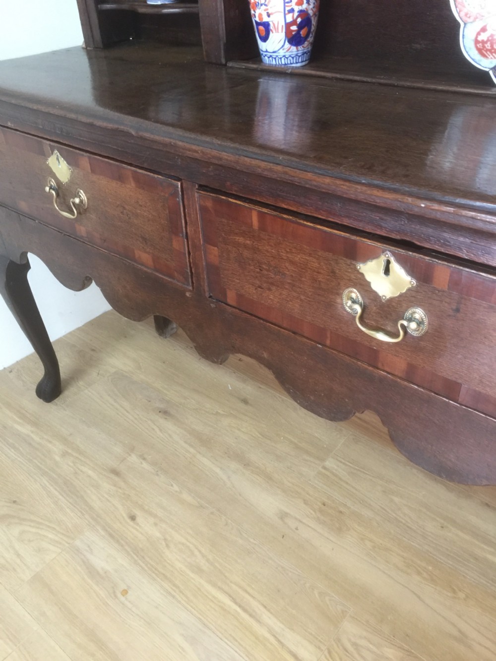 Eighteenth century oak dresser  Wonderful patina  View III