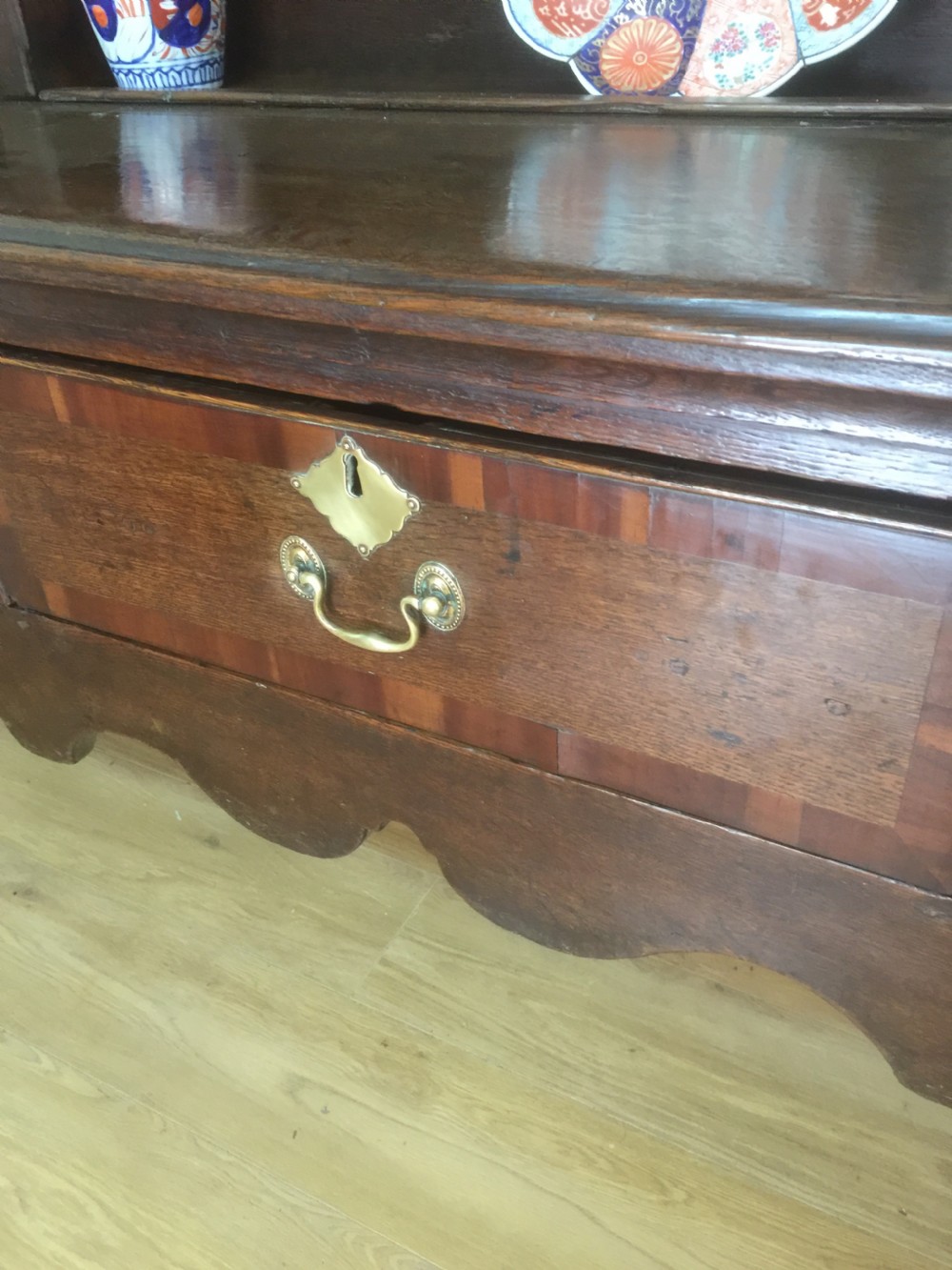 Eighteenth century oak dresser  Wonderful patina  View IV