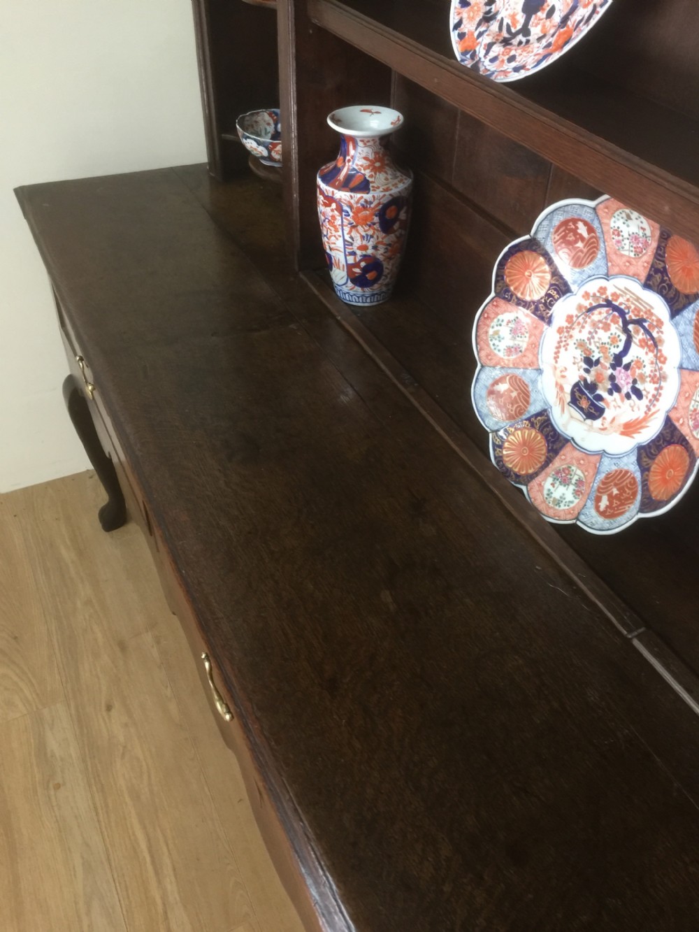 Eighteenth century oak dresser  Wonderful patina  View VIII
