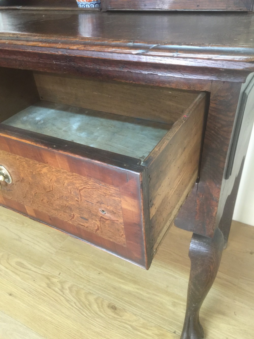 Eighteenth century oak dresser  Wonderful patina  View XII