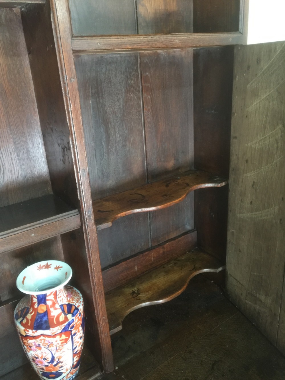 Eighteenth century oak dresser  Wonderful patina  View XIII