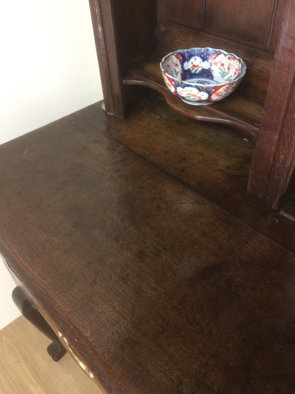 Eighteenth century oak dresser  Wonderful patina  View XIV