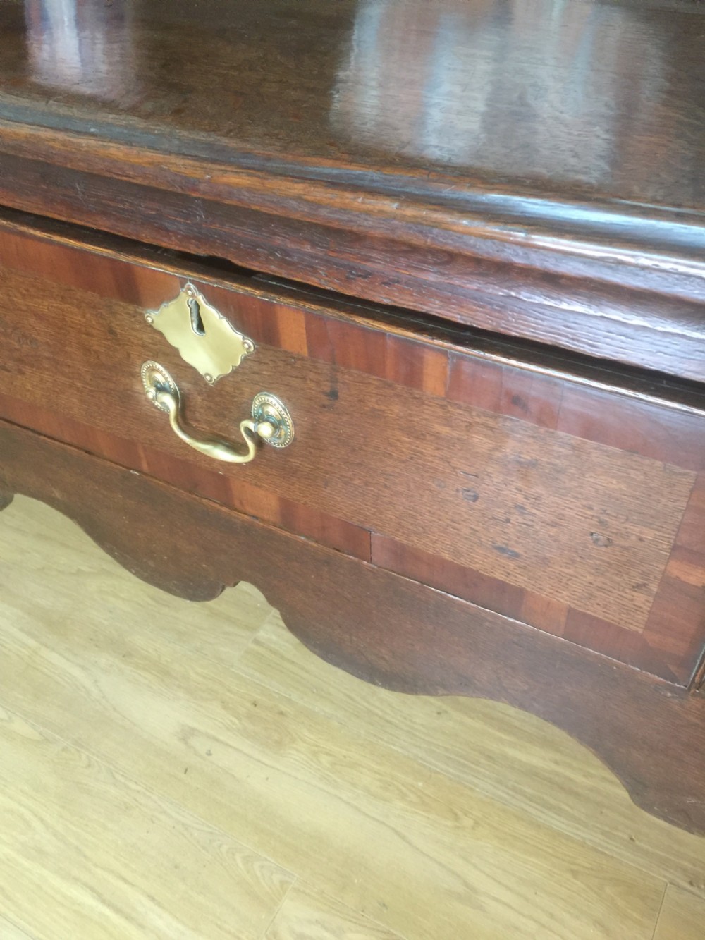 Eighteenth century oak dresser  Wonderful patina  View XV