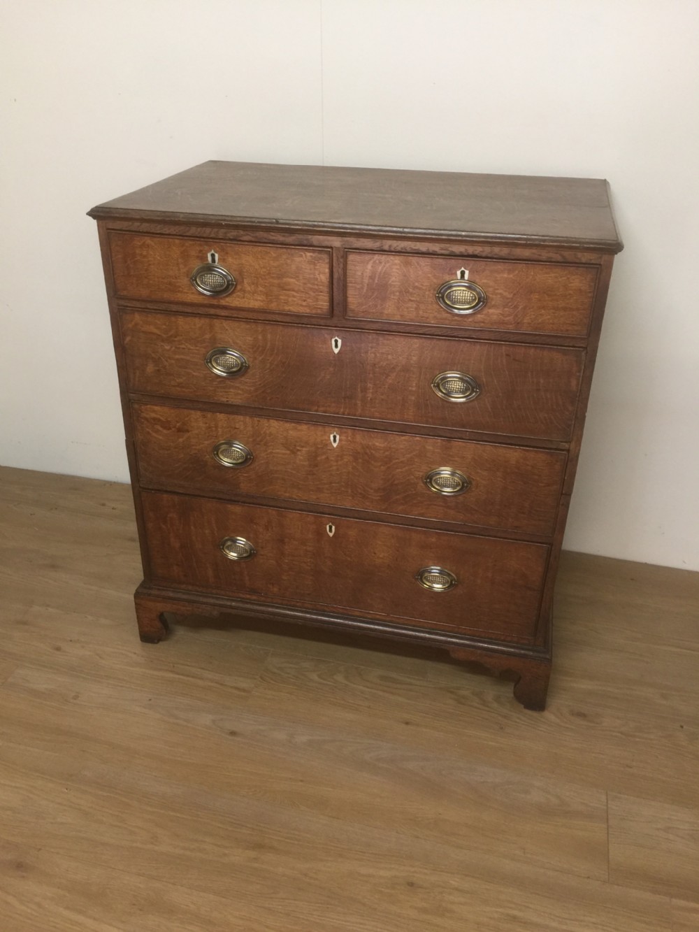 Georgian Oak four height chest of drawers circa 1780