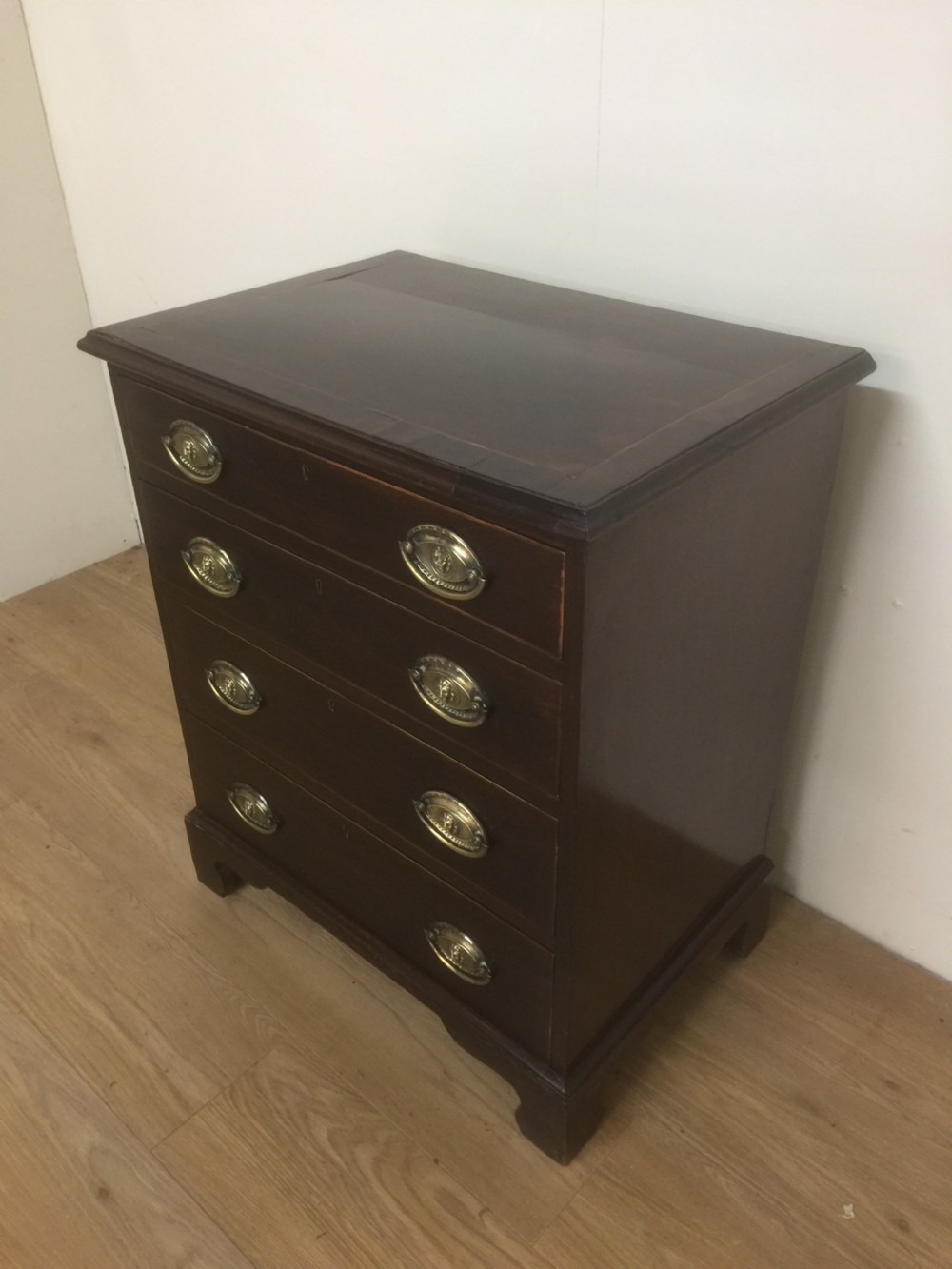 Small nineteenth century Mahogany chest of drawers  View II