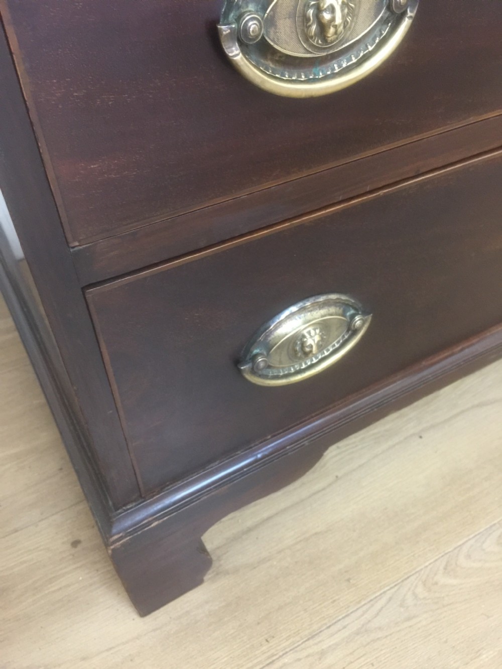 Small nineteenth century Mahogany chest of drawers  View XIV