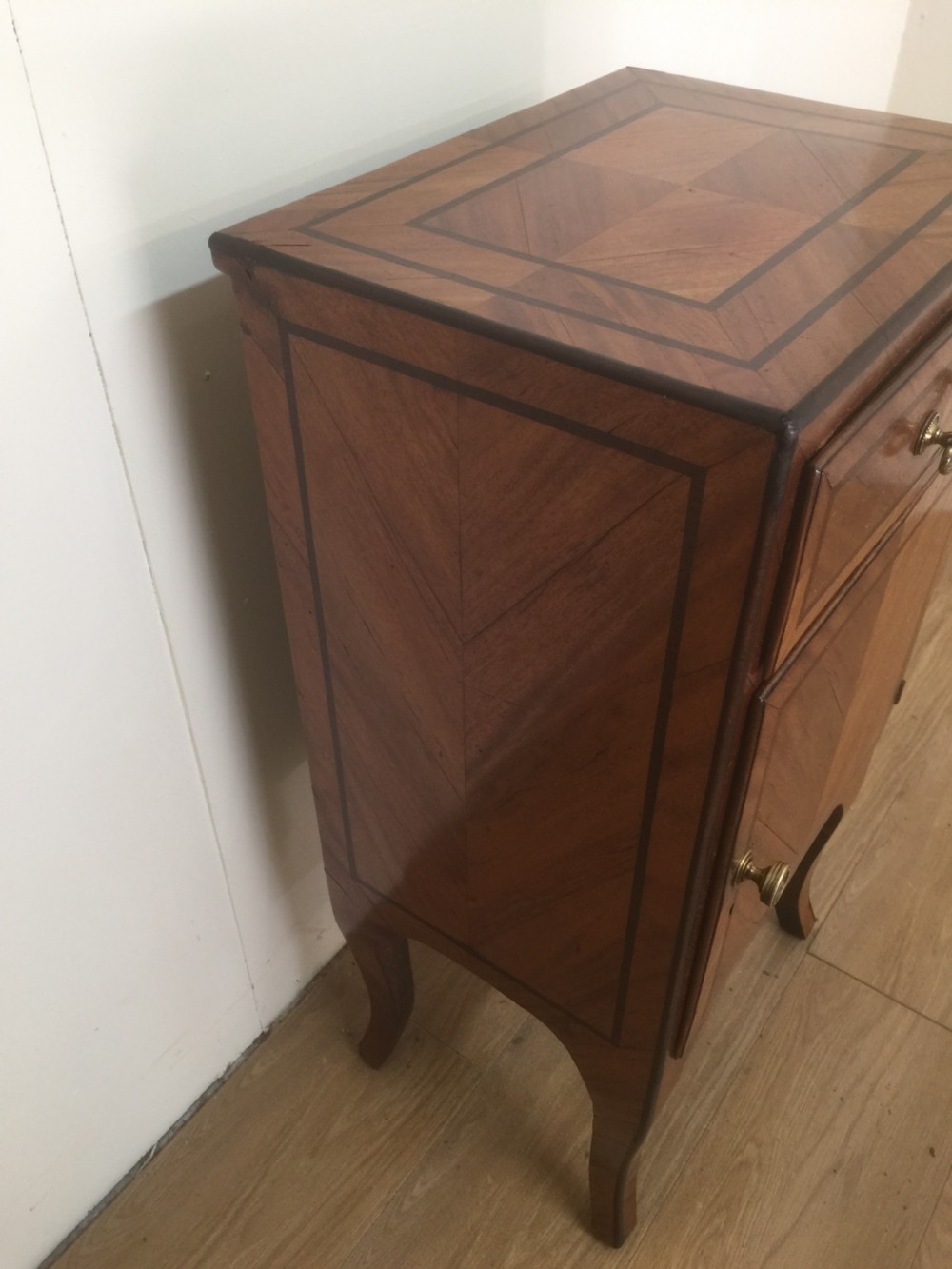 Nineteenth century King wood French side cabinet.  View V