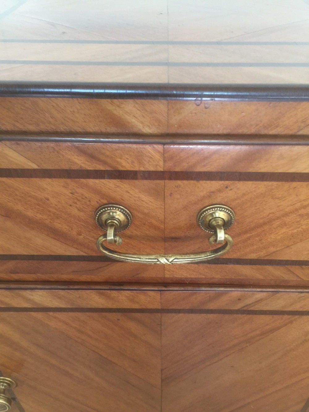Nineteenth century King wood French side cabinet.  View IX