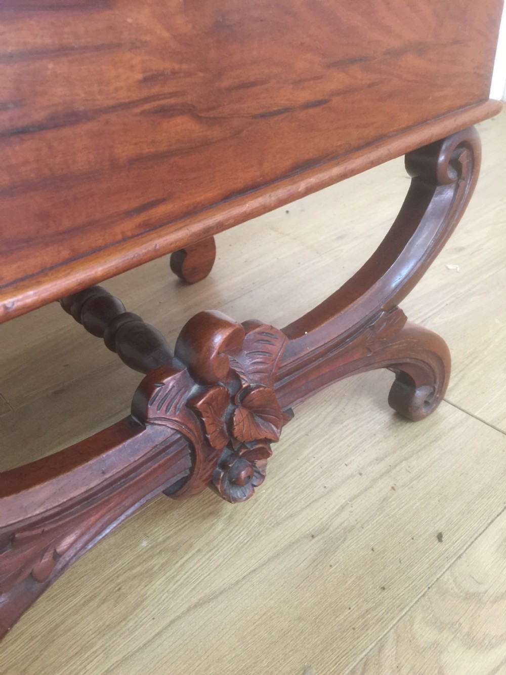 Nineteenth century Mahogany  x framed stool  View II