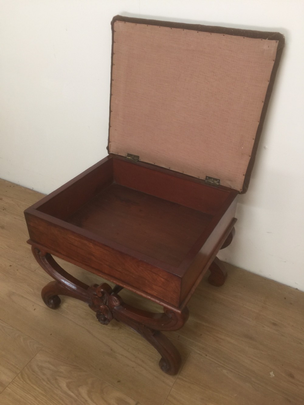 Nineteenth century Mahogany  x framed stool  View VI