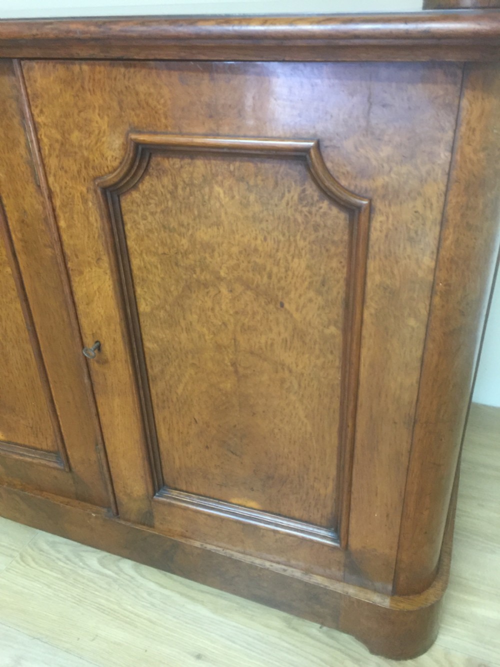 Victorian golden pollard oak two tier buffet View III
