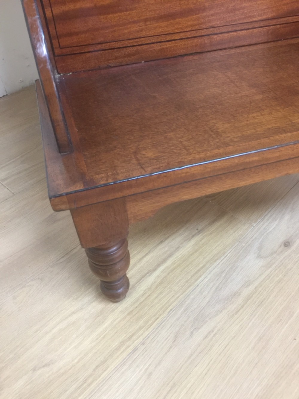 Late Georgian Mahogany library steps  View V
