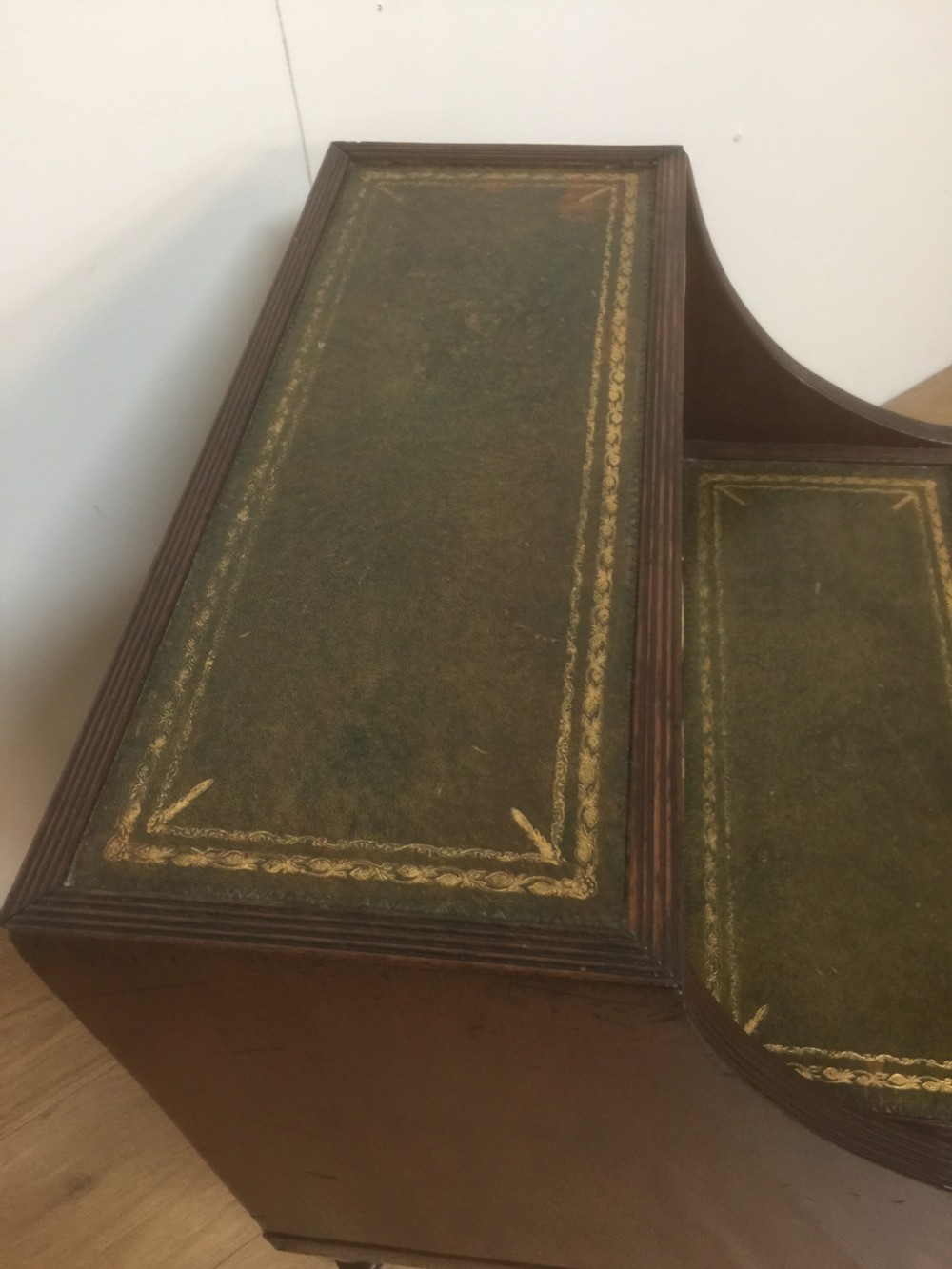 Regency Mahogany library steps with leather inset treads  View IV