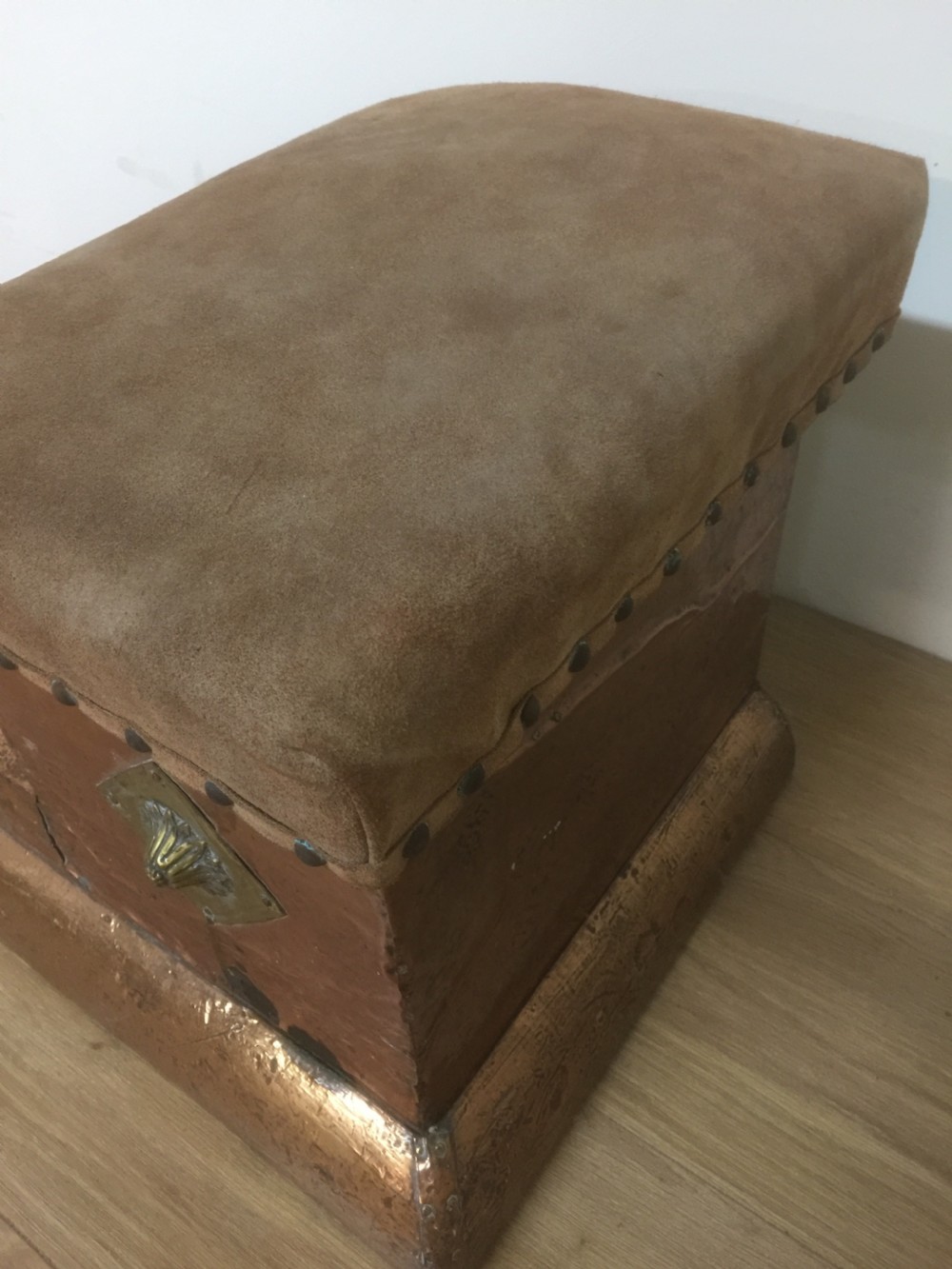 Arts and Crafts copper and brass fender  View VI