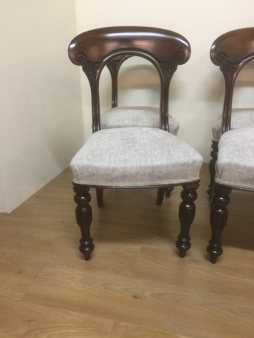  Six nineteenth century solid mahogany dining chairs by Widger of Plymouth View II