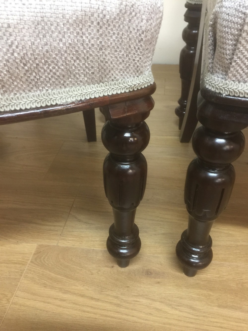 Six nineteenth century solid mahogany dining chairs by Widger of Plymouth View III