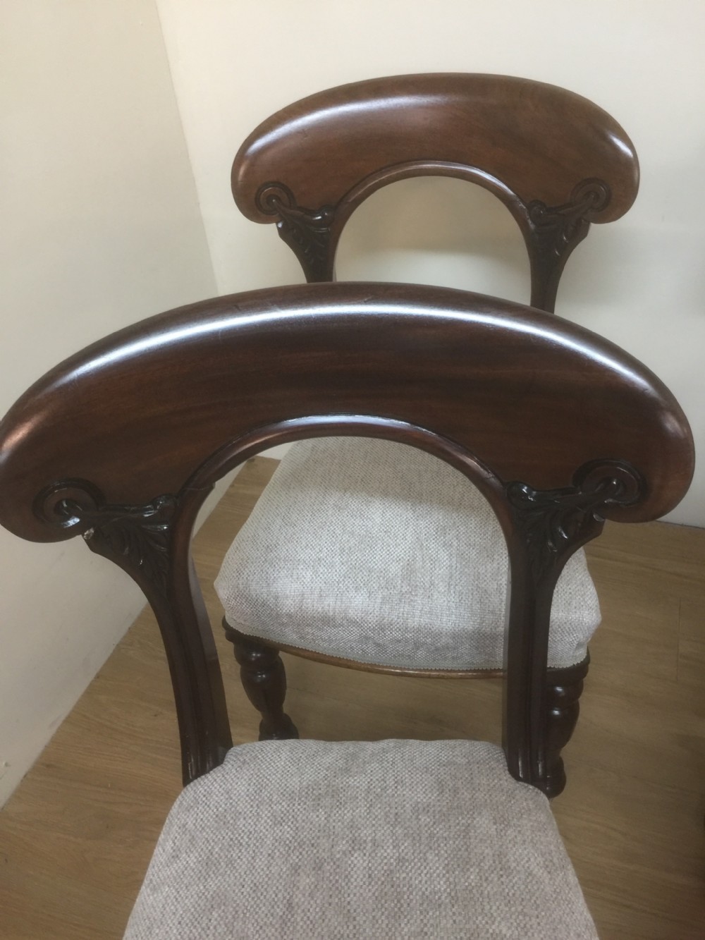 Six nineteenth century solid mahogany dining chairs by Widger of Plymouth View IV